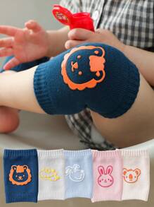 5 Pairs Baby Crawling Knee Pads, Non-Slip Neutral Infant Knee Pads, Creative Baby Knee Pads Gift