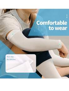 4 pares de mangas de compresión de protección solar de longitud completa para hombres, mangas de enfriamiento para fútbol, golf, baloncesto, guantes blancos, calentadores de brazos, disfraces de otoño, disfraces de Halloween, regalos para hombres - A - Ver 4