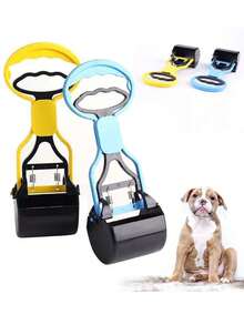 1pc Multi-Color Pet Poop Scoop, Pet Cleaning Tool, Portable Dog Waste Picker, Clip-On Design, Battery-Free, Plastic Material, Essential For Pet Waste Management, Must-Have For Walking Dogs - Multicolor - View 3