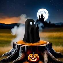 Transboundary Ghost Pen Holder Home Office Desk Cute Small Ornament Resin Decor, Halloween Gift Creative Present