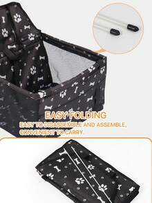 1 Túi đựng thú cưng có thể gấp lại, Giường thú cưng ngoài trời di động với vải thoáng khí chống thấm nước cho mèo và chó cỡ nhỏ đến trung bình - Nhiều màu - Xem 3