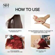 sevich Temporary Hair Color Wax For Men & Women - DIY Styling Wax (Easy Wash Out) | Mix & Create Custom Colors | Perfect For Theme Parties, Cosplay & Daily Fun(Grey) - Gray - 查看 3