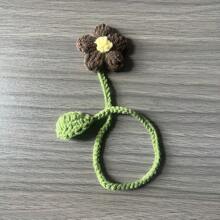 1 Beautiful Hand-Woven Puff Flower Bookmark - Unique Floral Design, The Perfect Gift For Bookworms, Reading Enthusiasts And Literature Lovers (Due To Different Shooting Light And Equipment, As Well As Different Display Parameters, There May Be A Slight Color Difference Between The Actual Object And The Picture, Which Is A Normal Phenomenon) School Supplies,Back To School