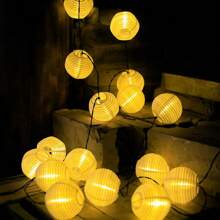 1 Stück 5M10LED/8M20LED Solar Lichterkette in Weiß, warmweißes Licht, mit 8 Beleuchtungsmodi, geeignet für Garten, Party, Hochzeit und Hofbereich Dekoration