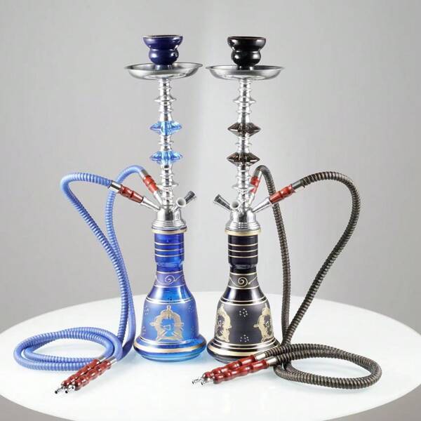 1pc Hookah Set, Includes Hookah, Pipe, Arabic Style Shisha Accessories With 4 Hoses, Fashionable Gift For Holidays