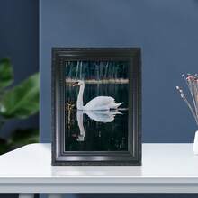 多种尺寸欧式复古装饰相框（设计仅供参考，相纸随机发货），复古风格设计，适用于家居装饰、客厅、卧室、起居室、中央装饰、办公室桌面或墙壁悬挂 - 彩色 - 查看 4