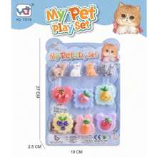 DIY pet pasar casa set accesorio juguetes mascotas construcción casita actividades educativas manualidades papelería divertida - Multicolor - Ver 2