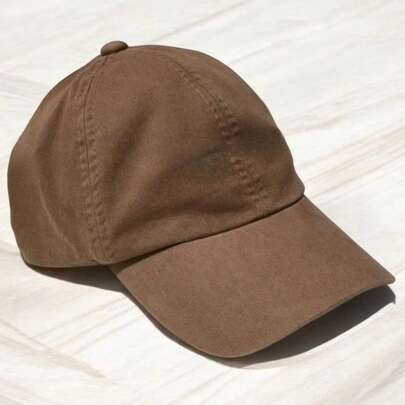 Boné Dad Hat Unissex em Sarja 100% Algodão Aba Curva Liso – Minimalista, Leve e Confortável