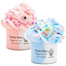 Kit de Slime de Manteiga de Chá Bubble Tea Fofo para Crianças, Lembrancinhas de Festa Slime Elástico, Não Grudento, Colorido e Perfumado, Brinquedo Anti-Estresse para Presentes de Meninos e Meninas, Fidgets para Crianças, Slime, Kit de Slime > Argila, Slime de Mel, Slime Roxo, Slime para Meninas, Rosa, Cuidados com a Pele para Crianças, Slime Elástico, Slime > Nuvem