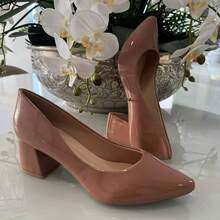 SHOW SHOW 5 CM BLOCK HEEL PUMP - 裸色指甲油 - 查看 4