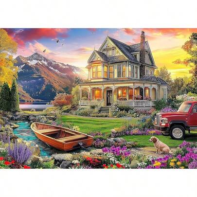 1000 Piece Autumn Landscape Jigsaw Puzzle For Adults, 28x20 In