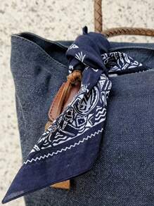 1pc Creative Gift, New Retro Maritime Outdoor Multifunctional Bandana, Headband, Street Dance, Hip Hop, Decoration, Lightweight Vintage Sailboat Print Square Scarf, Suitable For Men And Women, Motorcycle Riding, Halloween Gift, Machine Washable Retro Streetwear Accessory, Motorcycle Accessory | Exquisite Design Scarf | 100% Scarf, Headband, Bandana