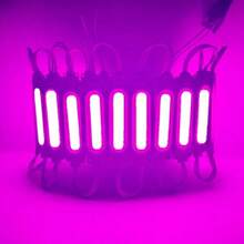 al por mayor 10 unids/lote 12Vódulos Led multicolores COB luz de fondo tienda impermeable IP65 decoraciones navideñas blanco cálido 9WR3 - Rosa - Ver 13