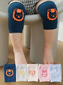 5 Pairs Baby Crawling Knee Pads, Non-Slip Neutral Infant Knee Pads, Creative Baby Knee Pads Gift