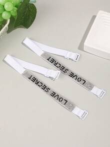 Rhinestone Letter Sexy Shiny Bra Straps, Women's Lingerie Strap Accessory - Suitable For Dresses And Everyday Wear - Multicolor - View 9