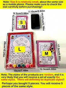 10pcs DIY Watercolor Painting Board - Creative Drawing Set, Includes 4 Colors Mini Watercolor Paints