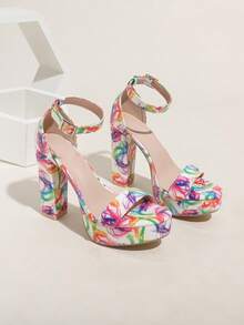 Women's High Heel Platform Sandals, Fashion Runway Sexy Gorgeous High Heels For Summer - Multicolor - View 10