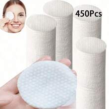 1200 miếng bông tẩy trang hình bầu dục, thích hợp sử dụng cho mặt, bông tẩy trang chất lượng cao, không gây dị ứng, không xơ vải, phù hợp với mọi loại da, khăn ướt dùng một lần, khăn lau mặt không dệt. - trắng - Xem 14