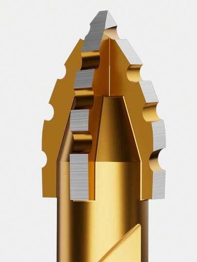 3支4刃锯齿偏置钻头；适用于干钻；可用于在混凝土、板材、金属、不锈钢、陶瓷、玻璃砖上钻孔和扩孔；省时省力；多种型号的扩孔钻头