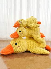 1pc Cat Dog Plush Chew Toy With Squeaker, Pet Supplies - Cat, Duck, Dog