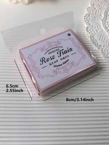 30 piezas/Caja Blocs de notas con relieve simple y creativo, material de manualidades DIY, regalo para fiestas, papelería personalizada para scrapbooking, esencial para volver a la escuela - Rosa - Ver 6