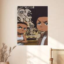 Framed The Boondocks Posters 2000s American Animated Series Wall Art Picture Painting Poster Canvas Print Posters Artworks Bedroom Living Room Decor, Aesthetic Decorative Poster – Ideal For Home, Dorm, Gym, Bar, Cafe, Arcade Or Living Room Wall – Modern Art Print Gift - Framed - View 4