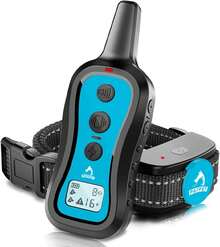 Dog Training Collar Dog Shock Collar With Remote - 3 Training Modes, Beep, Vibration And Shock, Up To 1000 Ft Remote Range, Rainproof For Small Medium Large Dogs - Blue - View 1