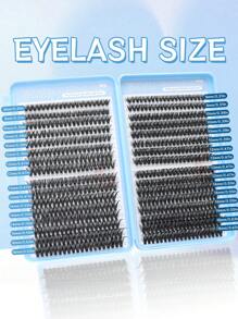 640pcs Lash Cluster, D Curl, 640pcs Individual Lash Clusters 40D+50D Curl 8-16mm, DIY Lash Extension For Natural Look & Super Thick & Smart & Super Soft & Ultra-Light Reusable Individual Segment False Eyelashes Lash Extension Kit, Suitable For Beginners To Use At Home Or On The Go For Daily Life & Weddings & Dates & Parties & Music Festivals & Halloweenlash Clusters,Eyelash Clusters,Individual Eyelashes,Lashes,Fake Lashes