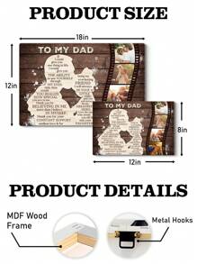 Custom Dad Canvas Print From Daughter, Personalized Father's Day Gift With Photo, Heartfelt Father Daughter Keepsake, Unique Birthday Gift For Dad,Multi-Functional,Durable,Ornamental,Reusable,Exquisite,Stylish,High-Quality,Colorful,Modern,Custom,Personalized,Unique,Ideal Gifts For Him,Ideal Gifts For Her,Boyfriend,Dad,Girlfriend,Mom,Family,Friends,Tea Room,Home,Garden,Office,For Anniversaries,For Valentine's Day,For Mother's Day,For Birthdays,For Father's Day,For Graduation,For Weddings,For Housewarming