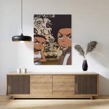 Framed The Boondocks Posters 2000s American Animated Series Wall Art Picture Painting Poster Canvas Print Posters Artworks Bedroom Living Room Decor, Aesthetic Decorative Poster – Ideal For Home, Dorm, Gym, Bar, Cafe, Arcade Or Living Room Wall – Modern Art Print Gift - Framed - View 5