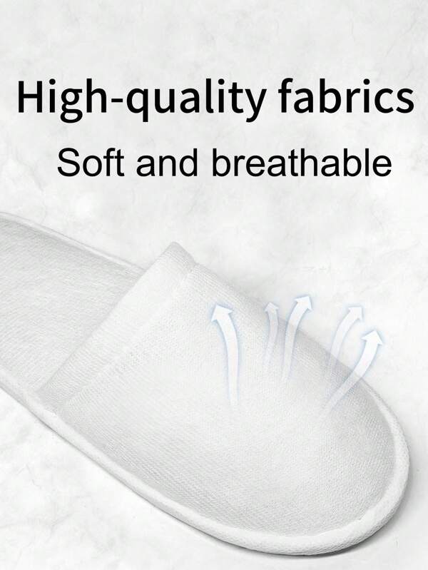 10 Pairs/20 Pairs Of Disposable Slippers, Enclosed Dathroom Slippers, Suitable For Home Guests, SPA, Hotels, Airlines, Very Convenient And Cheap