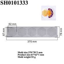 Almohadillas de silicona en de panal para manualidades de azúcar, tapete de encaje para pasteles, herramientas de decoración de postres de chocolate, moldes para fondant - SH0101603 - Ver 8