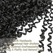 12 Inch Yankee Twist Crochet Hair Mini Passion Twist Hair Pre Looped Fluffy Yaki Twist Crochet Braids Short Boho Kinky Spring Twist Crochet Hair For Women 12 Inch (Pack Of 8 1B#)01 - 1B# - View 4