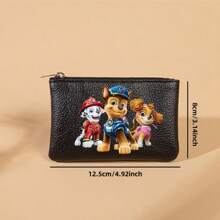 Paw Patrol 1pc Paw Patrol Cartoon Short Wallet With Zipper Closure Durable Skye Cartoon Design Compact & Stylish For Everyday Use Coin Purse For Women Money Wallet Mini Wallet Purse Wallet Coin Wallet