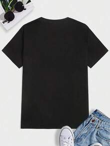 ChristmasManfinity LEGND Men Bulls Graphic Print Casual Short Sleeve Tee, Going OutHot Item - White - View 2
