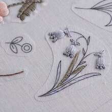 13 Pcs Water-Soluble Embroidery Patches With Self-Adhesive Design, Beginner-Friendly, Suitable For DIY On Skirts, Denim Clothes, Hats, Etc., Including Teaching Videos. Handmade, Handicrafts, DIY Material Packs, DIY Clothing, DIY T-Shirts, DIY Gifts, DIY Fashion, DIY Tutorials, Sewing Tool Kits, Embroidery Sets.