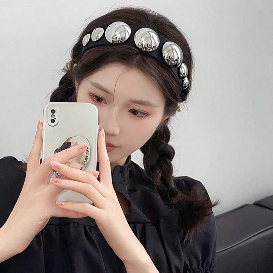 1 件女士时尚头带，休闲复古街头风格，优雅大方，适合日常使用，送给朋友的礼物，休闲，派对，通勤，海滩，发带，发箍，发饰