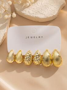 Ensemble de bijoux mode, polyvalent, rafraîchissant, minimaliste, multicolore en CCB