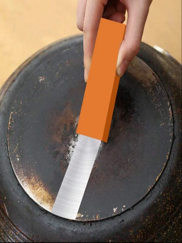 1pc Miracle Limescale & Rust Vanisher - Premium Rubber Eraser For Bathroom Glass, Kitchen Pot Scales, Safe & Effortless Household Cleaning Tool