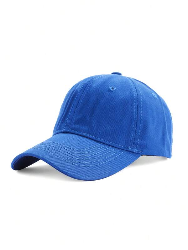 1 pieza Gorra de béisbol de unicolor y ajustable de moda para mujer, sombrero de ala curva versátil con protección solar para deportes y uso cotidiano