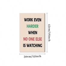 1pc Motivational Canvas Wall Art Inspirational Wall Decor For Office Canvas For Home Decor Gym Posters Decorations Office Quotes Gifts Wall Art Forliving Room Bedroom 13 - 玫瑰金 - 查看 11