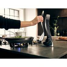 YUJoseph Joseph Nest 5 Compact Stacking Utensils Kitchen Tool Set With Magnetic Storage Stand Organization Dishwasher Safe Black Stainless SteelYU1989 - Đen/Thép không gỉ - Xem 6