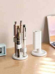 1pc/3pcs Creative Rotating Pencil Holder, Space-Saving Design, Elegant & Refined, Suitable For Back-To-School Season,For School Supplies,Back To School
