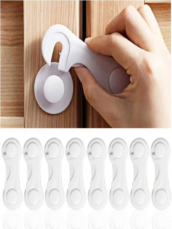 6pcs/4pcs/2pcs Child Safety Protective Products, Baby Products, Baby Safety Refrigerator Lock Cabinet Lock Flip Safety Lock