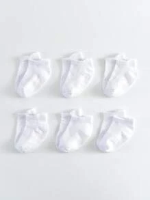 6 Pairs/12 Pairs Baby Anti-Slip Ankle Socks With Non-Slip Rubber Sole, Suitable For Infant, Toddler, Boys And Girls