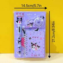 Sanrio 3pcs Sanrio Characters , My Melody, Kuromi Themed Stationery Gift Set, Creative Cartoon School Supplies, Student Learning Items, Birthday Gift, Prize,School Supplies,Back To School