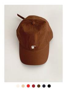 1 pieza Gorra estilo snapback minimalista suave con corona, sombrero de sol casual unisex para exterior, rostro pequeño, primavera/verano