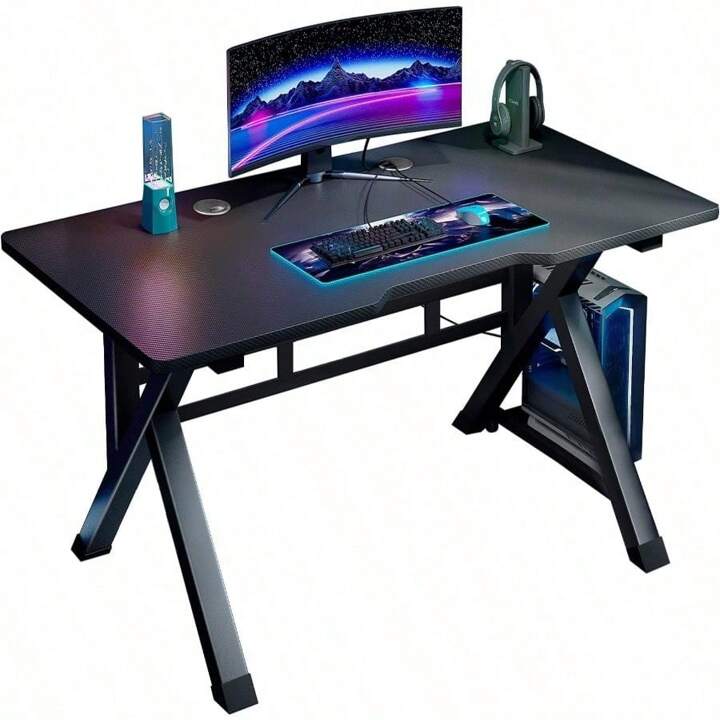 【メール便不可】 デスク パソコンデスク ゲーミングデスク 机 幅80cm×奥行60cm パソコンデスク