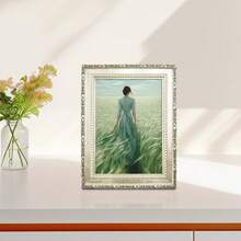 多种尺寸欧式复古装饰相框（设计仅供参考，相纸随机发货），复古风格设计，适用于家居装饰、客厅、卧室、起居室、中央装饰、办公室桌面或墙壁悬挂 - 彩色 - 查看 20