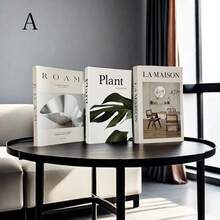 2 件/3 件可折叠假书，豪华仿书套装，用于装饰，适用于咖啡桌、别墅、酒店、家居装饰、摄影